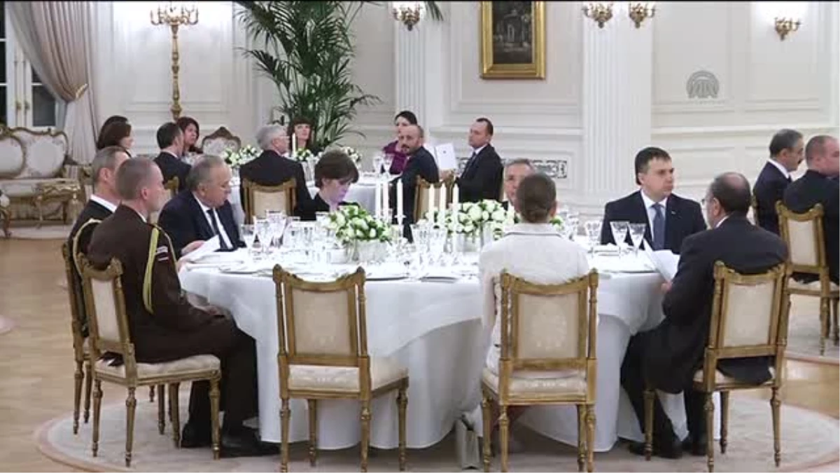 Gül, Letonya Cumhurbaşkanı Onuruna Akşam Yemeği Verdi