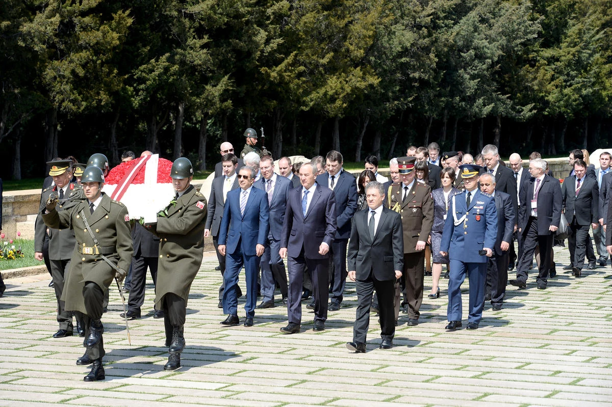 Letonya Cumhurbaşkanı Berzins Ankara\'da