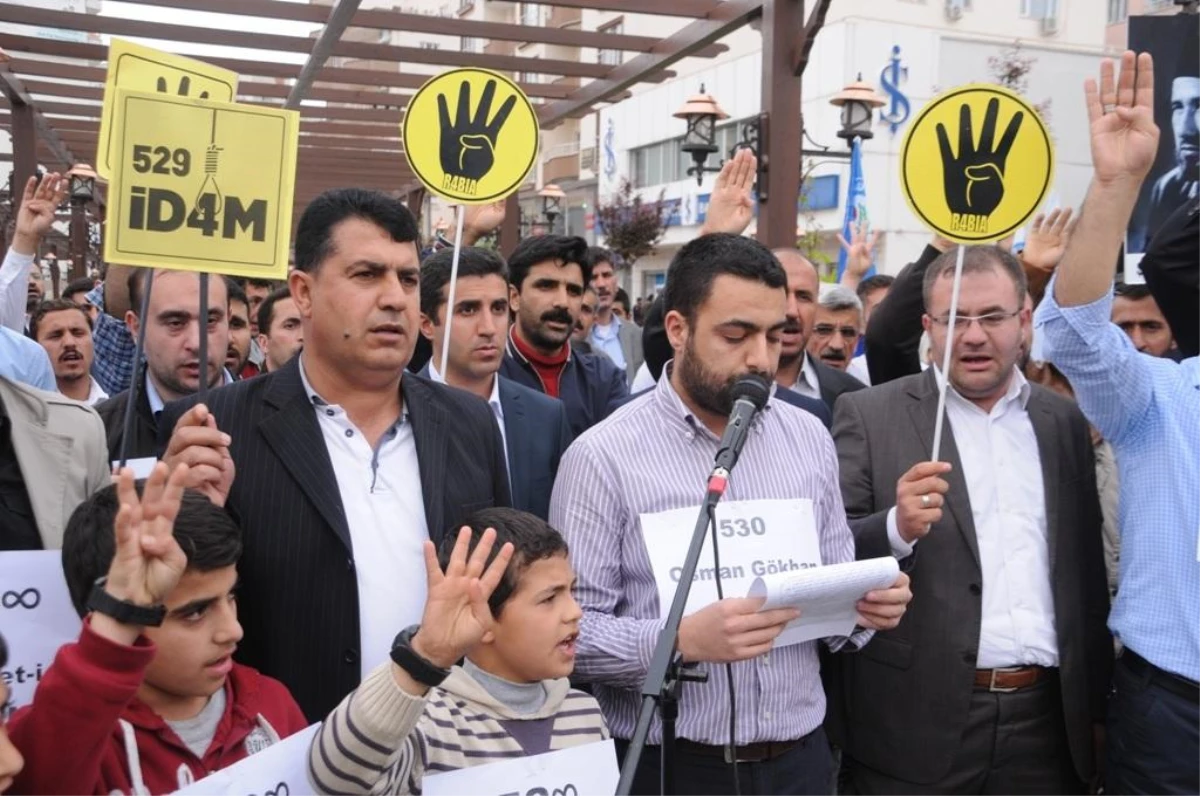 Cizre\'de Mısır\'da 528 Kişinin İdam Kararı Protesto Edildi