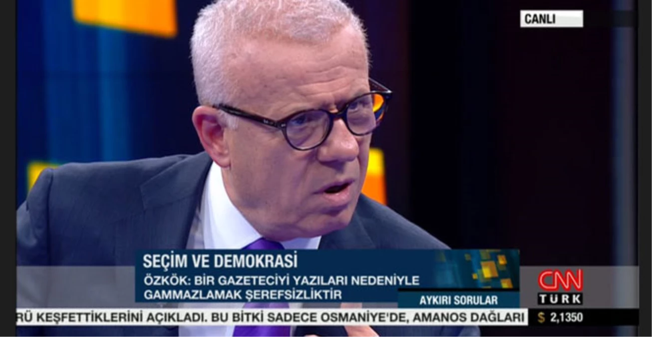 Özkök: Gammazcı Gazetecileri Çöplükler Bile Almayacak