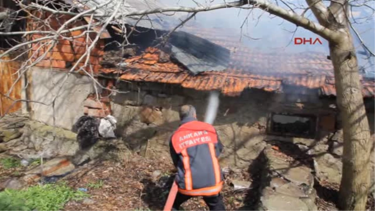 Ankara\'daki Keçi Besi Çiftliğinde Yangın Dehşeti