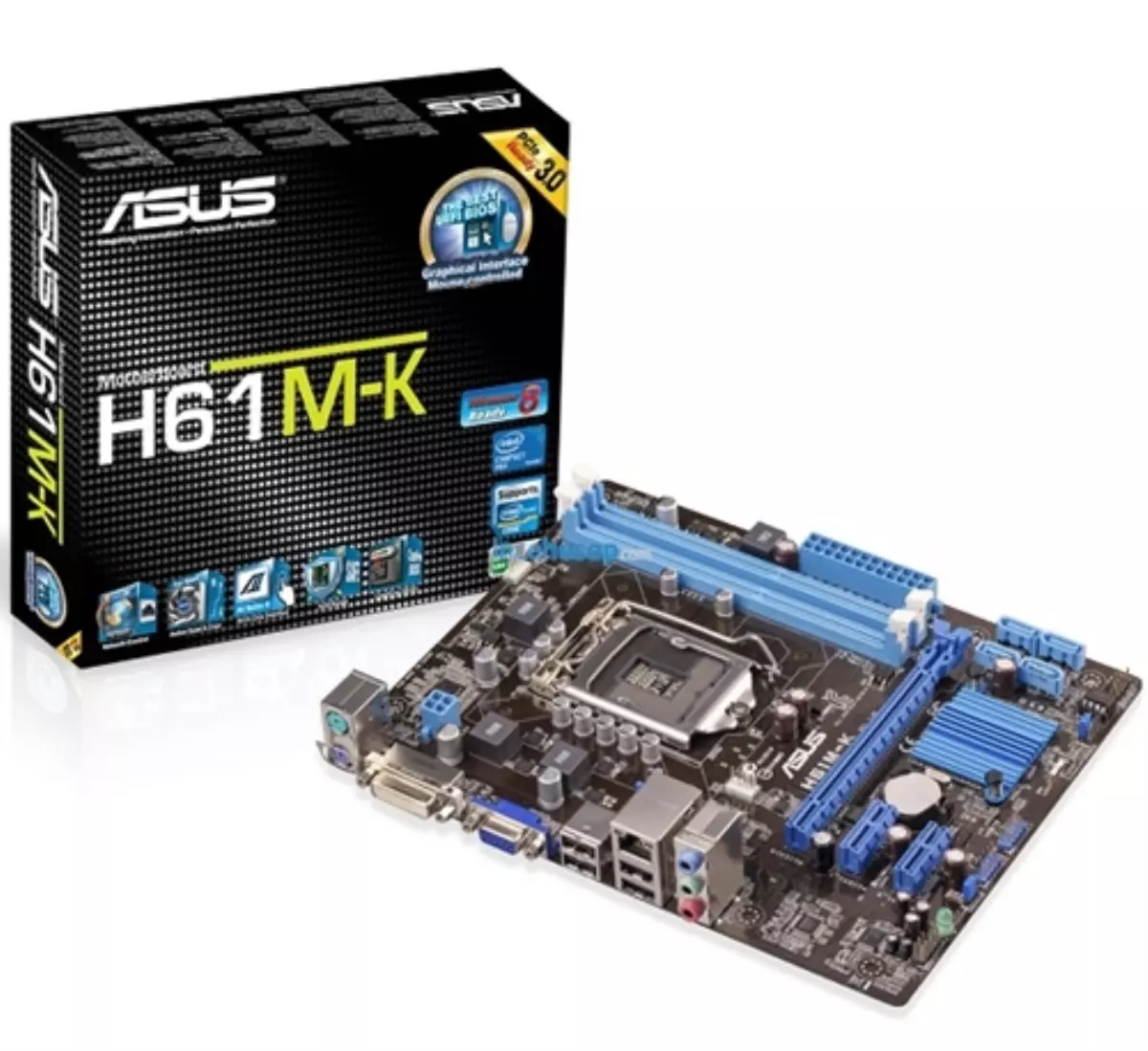 Asus H61m-K H61 Ddr3 S+v+glan 1155p 16x