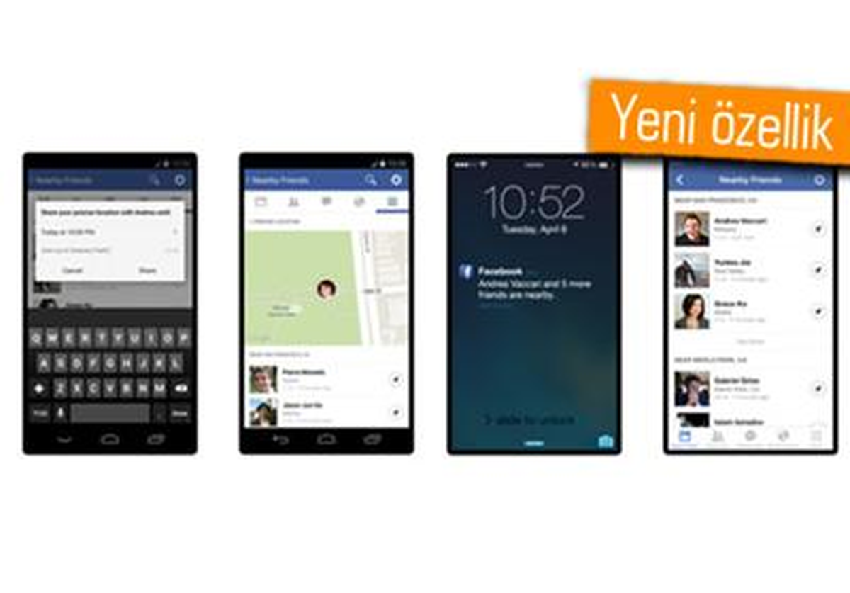 Facebook, Yakınınızdaki Arkadaşlarınızı Gösterecek