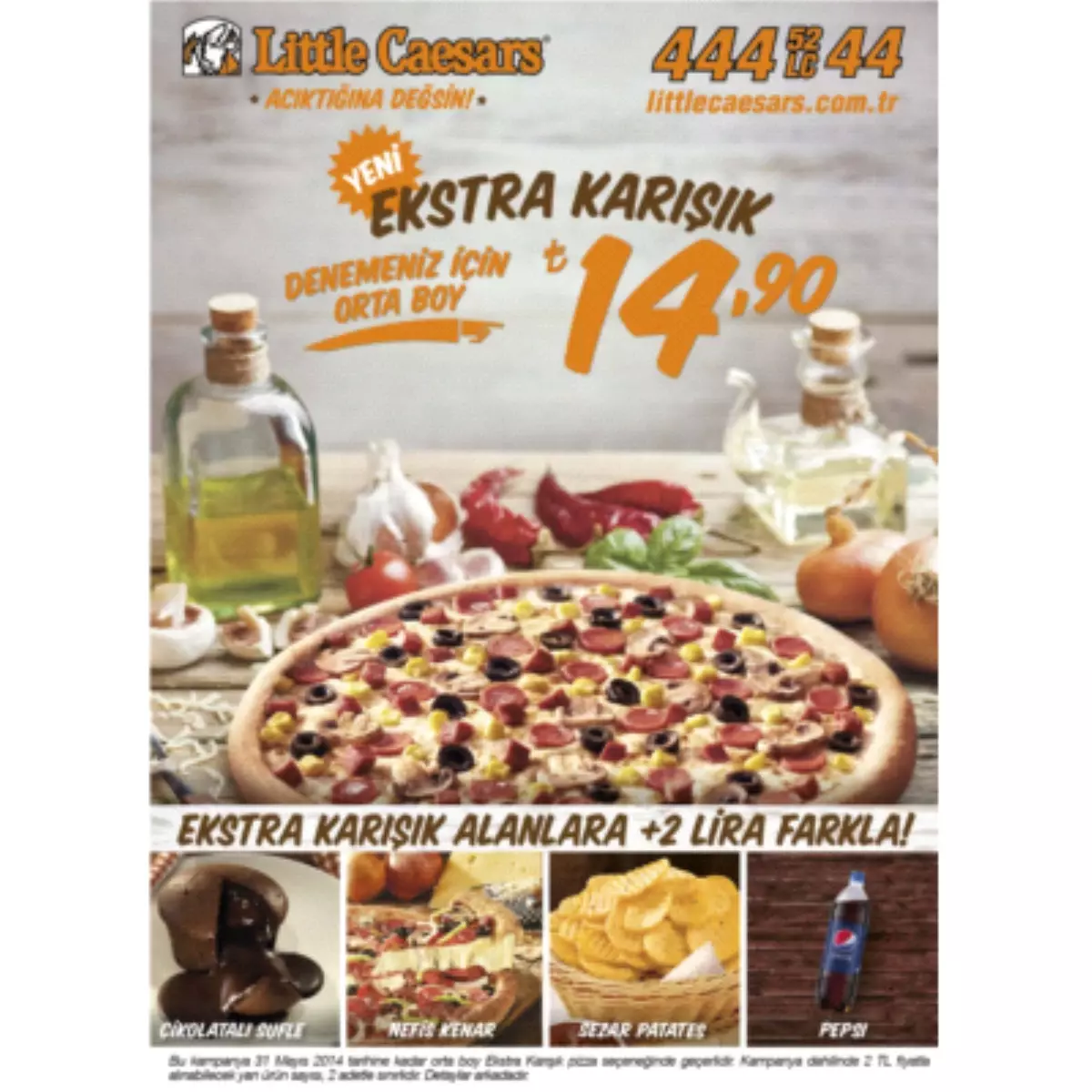 Little Caesars\'dan Pizza Severlere Çift Müjde