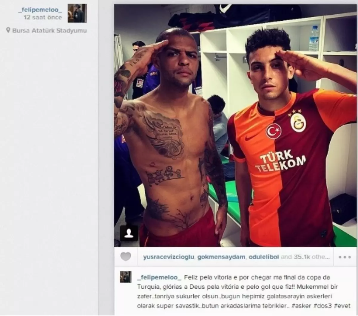 Melo ve Telles\'den Asker Selamı