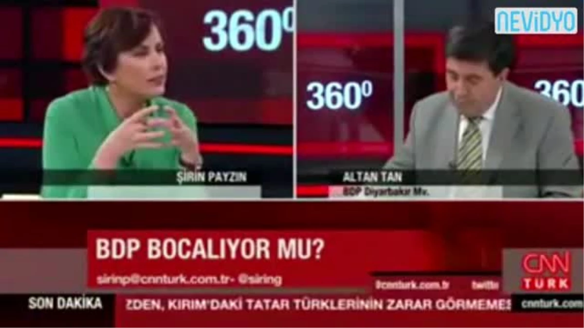 BDP\'li Altan Tan\'dan Partisine Sert Sözler