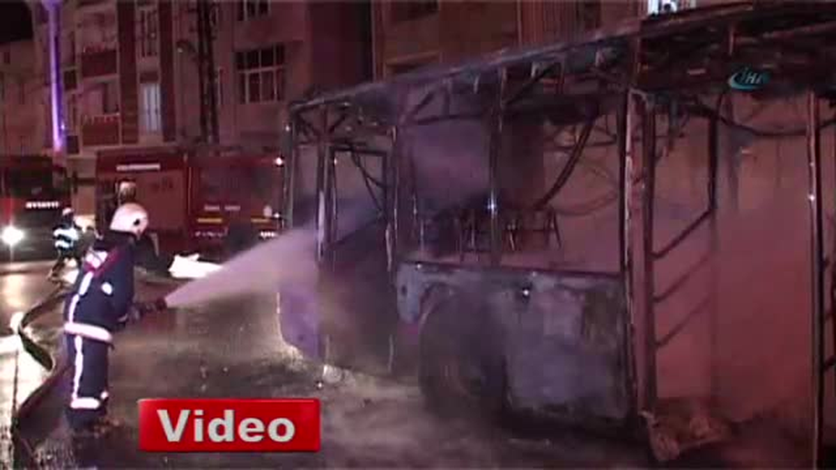 Halk Otobüsüne Molotoflu Saldırı