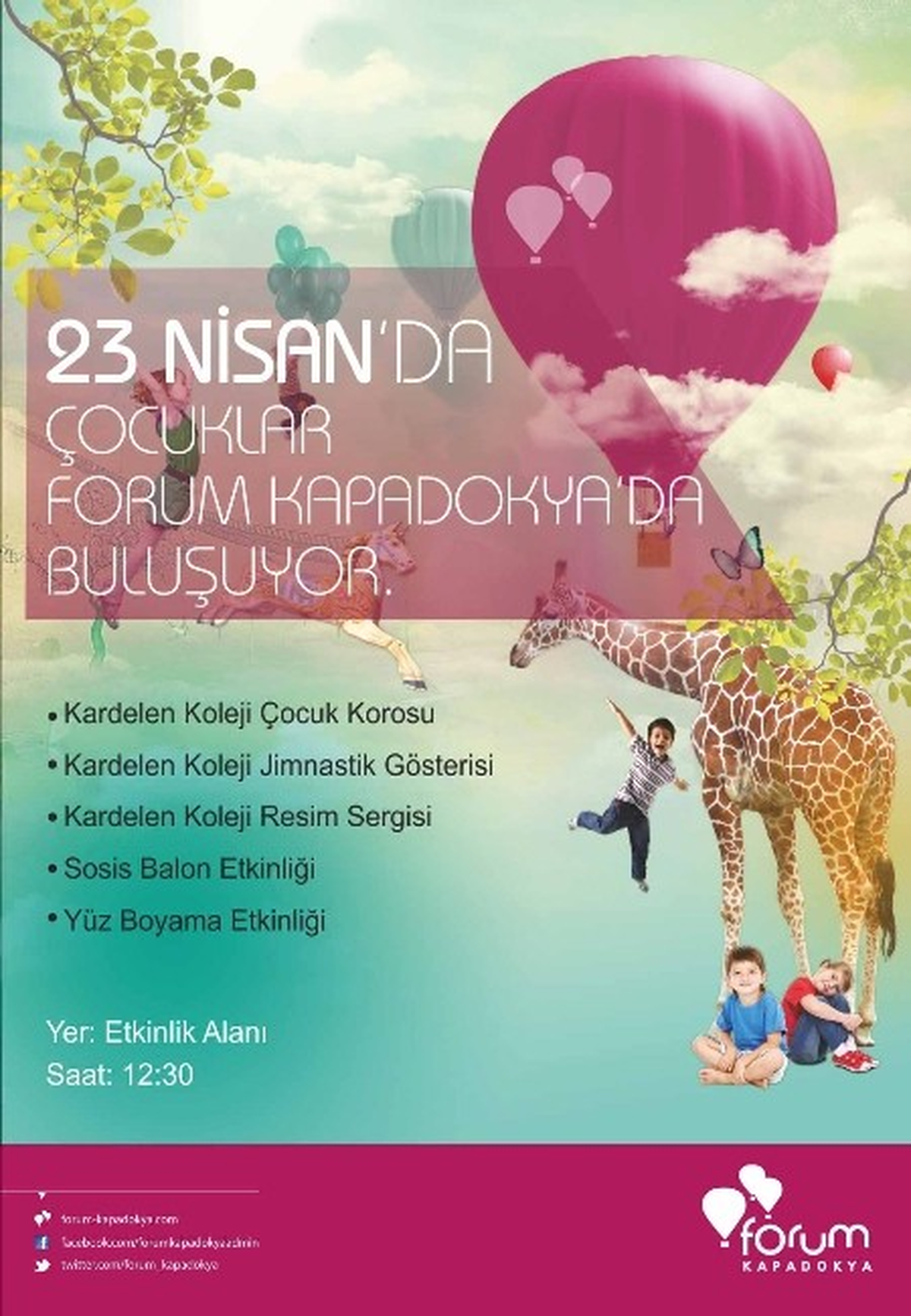 Forum Kapadokya\'da 23 Nisan Coşkusu