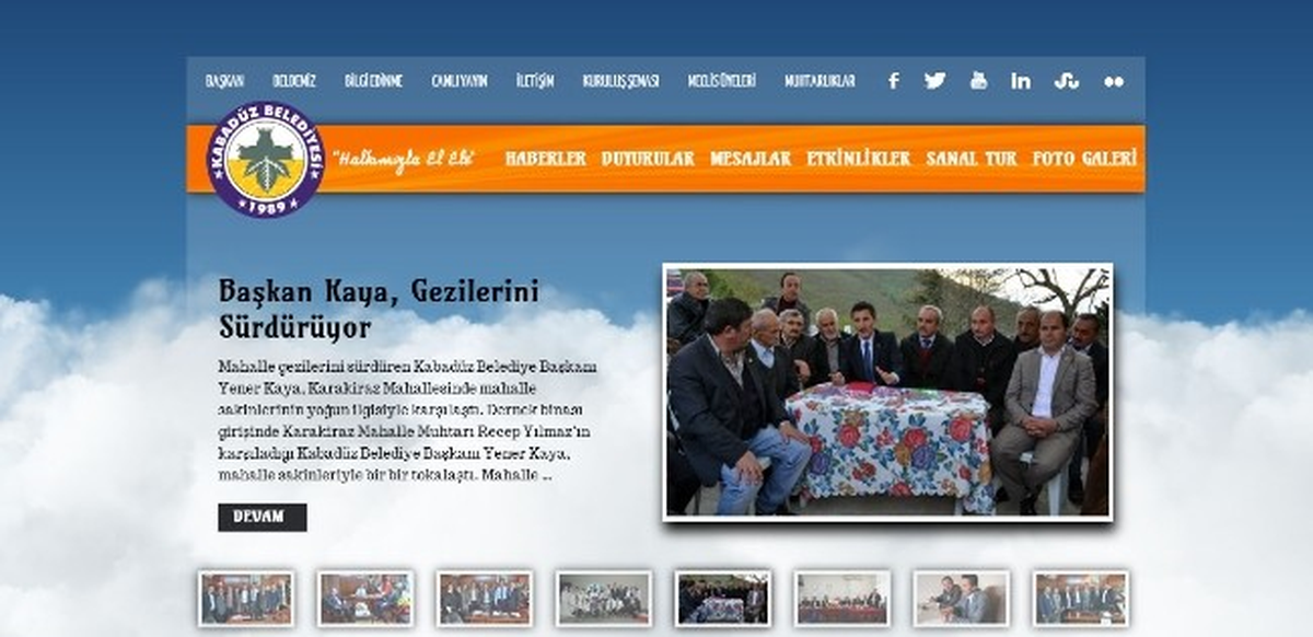 Kabadüz Belediyesi Resmi Web Sitesi Yayına Başladı