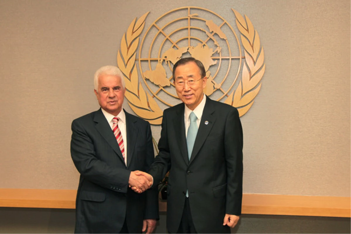BM Genel Sekreteri Ban-Kktc Cumhurbaşkanı Eroğlu Görüşmesi