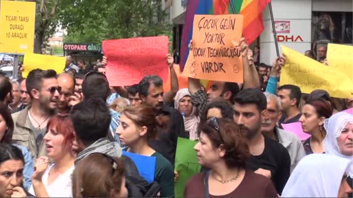Diyarbakır\'da Çocuğa Cinsel İstismara Karşı Yürüyüş