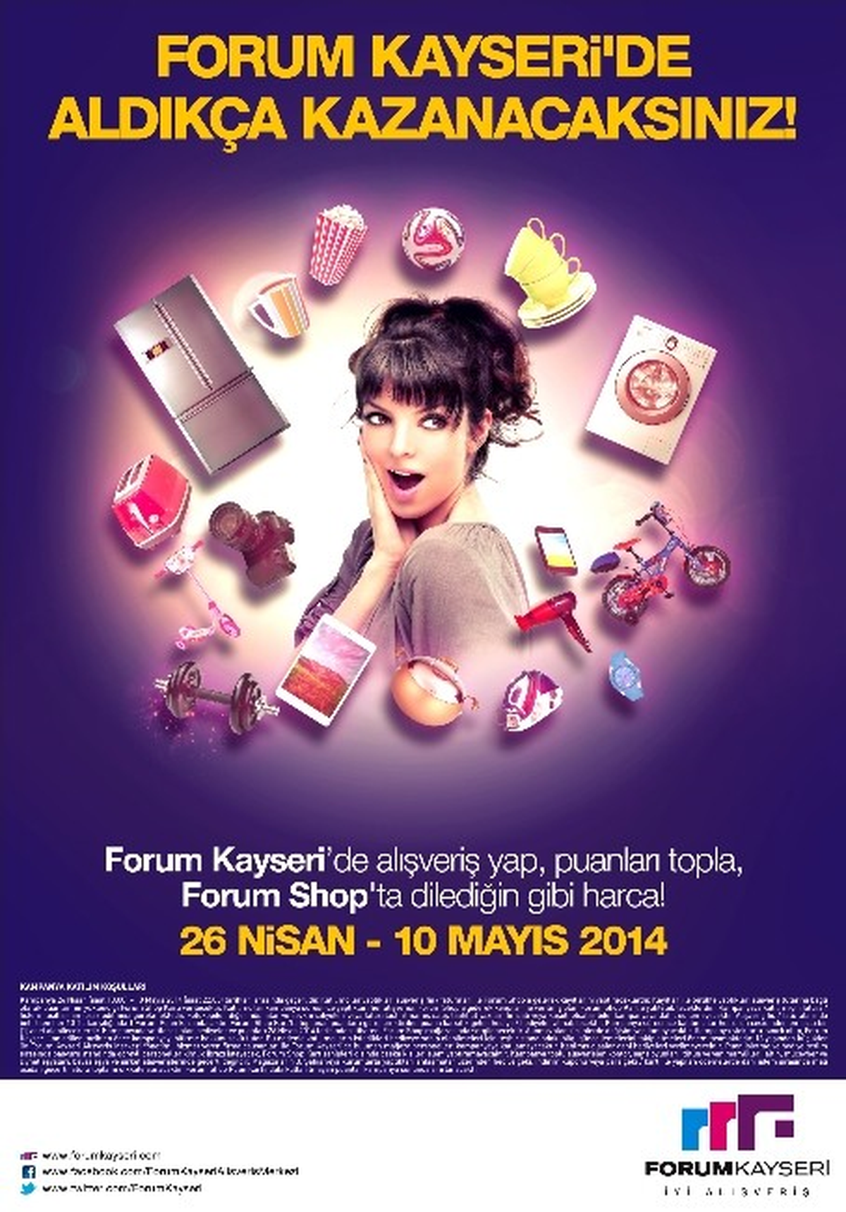 Forum Kayseri\'de Alışveriş Yap, Puanları Topla, Forum Shop\'ta Dilediğin Gibi Harca
