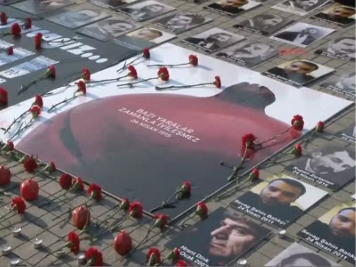 1915 Olaylarında Hayatını Kaybedenler İçin Taksim\'de Anma