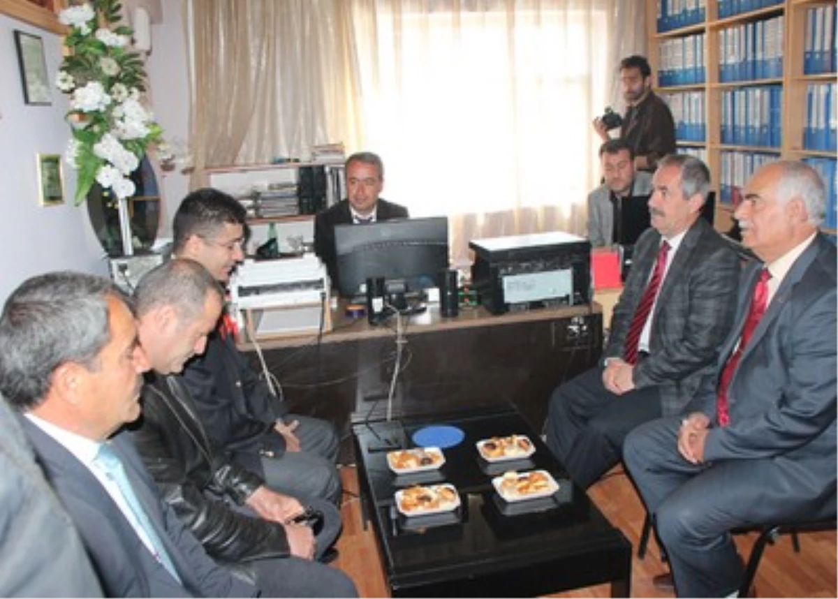 Adilcevaz Kaymakamı Özbek\'ten ESO Başkanı Aladağ\'a Ziyaret