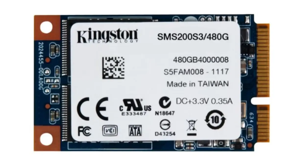 Kingston\'dan 480 GB\'lık mSATA SSD