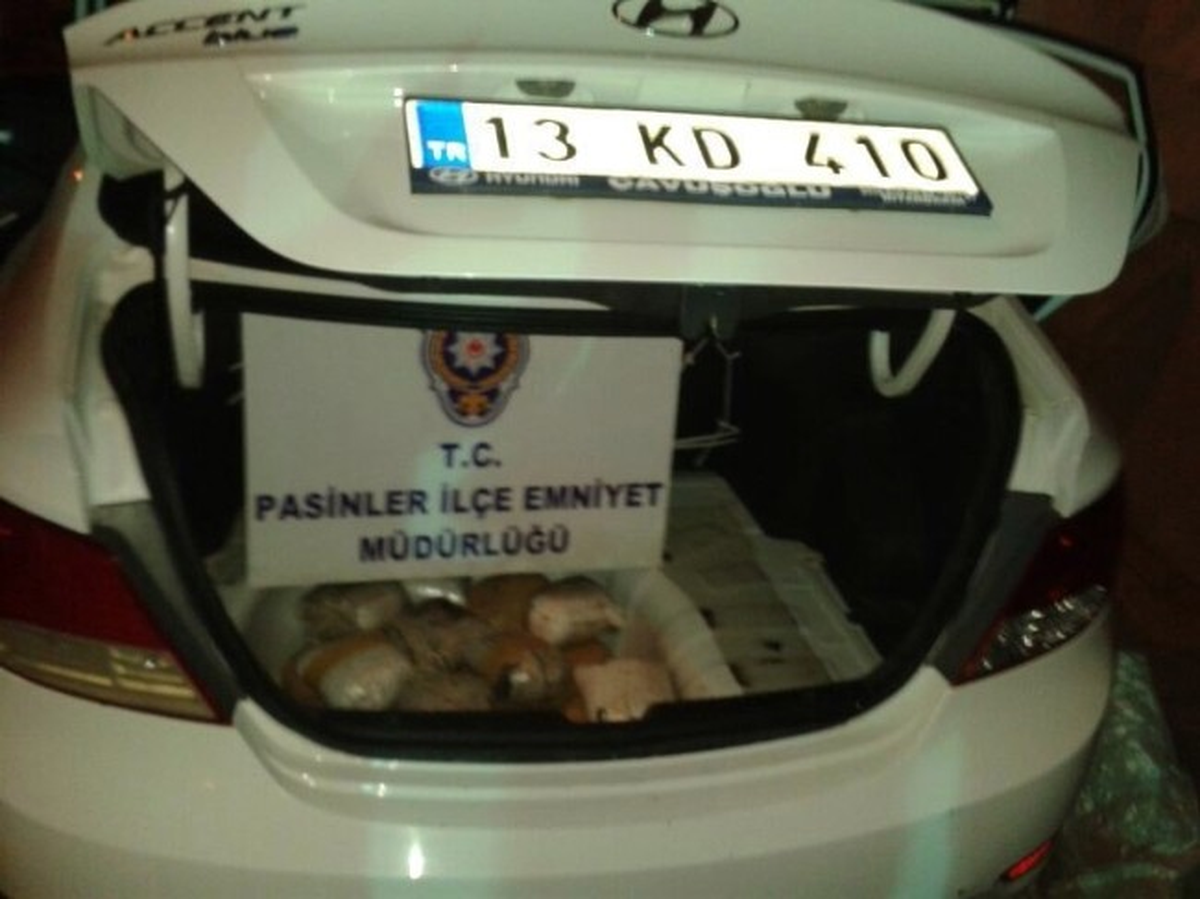 Pasinler\'de 55 Kilogram Toz Esrar Ele Geçirildi