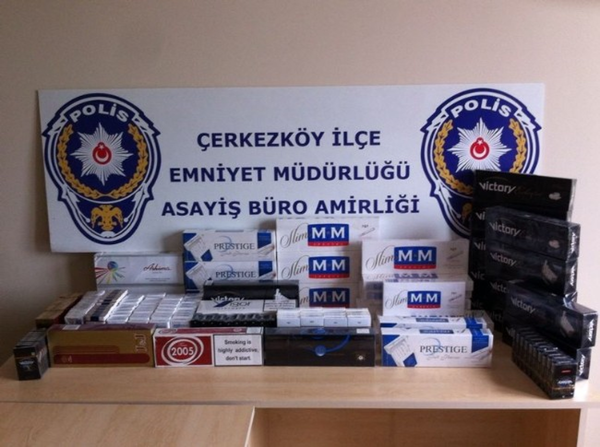 Çerkezköy\'de Kaçak Sigara Operasyonu