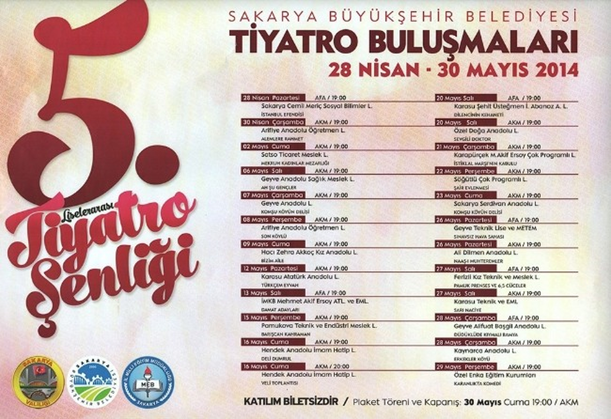 Liseler Tiyatro Sahnesine Çıkıyor