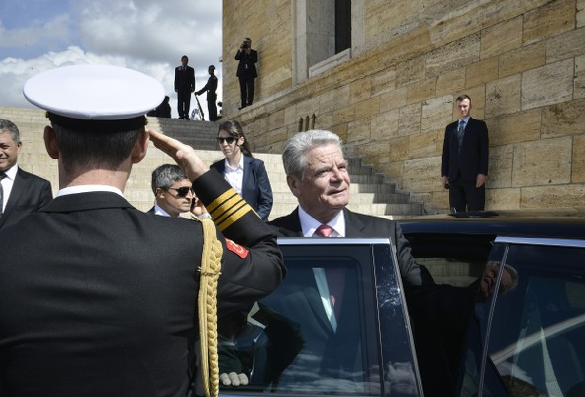 Almanya Cumhurbaşkanı Joachim Gauck Çankaya Köşkünde
