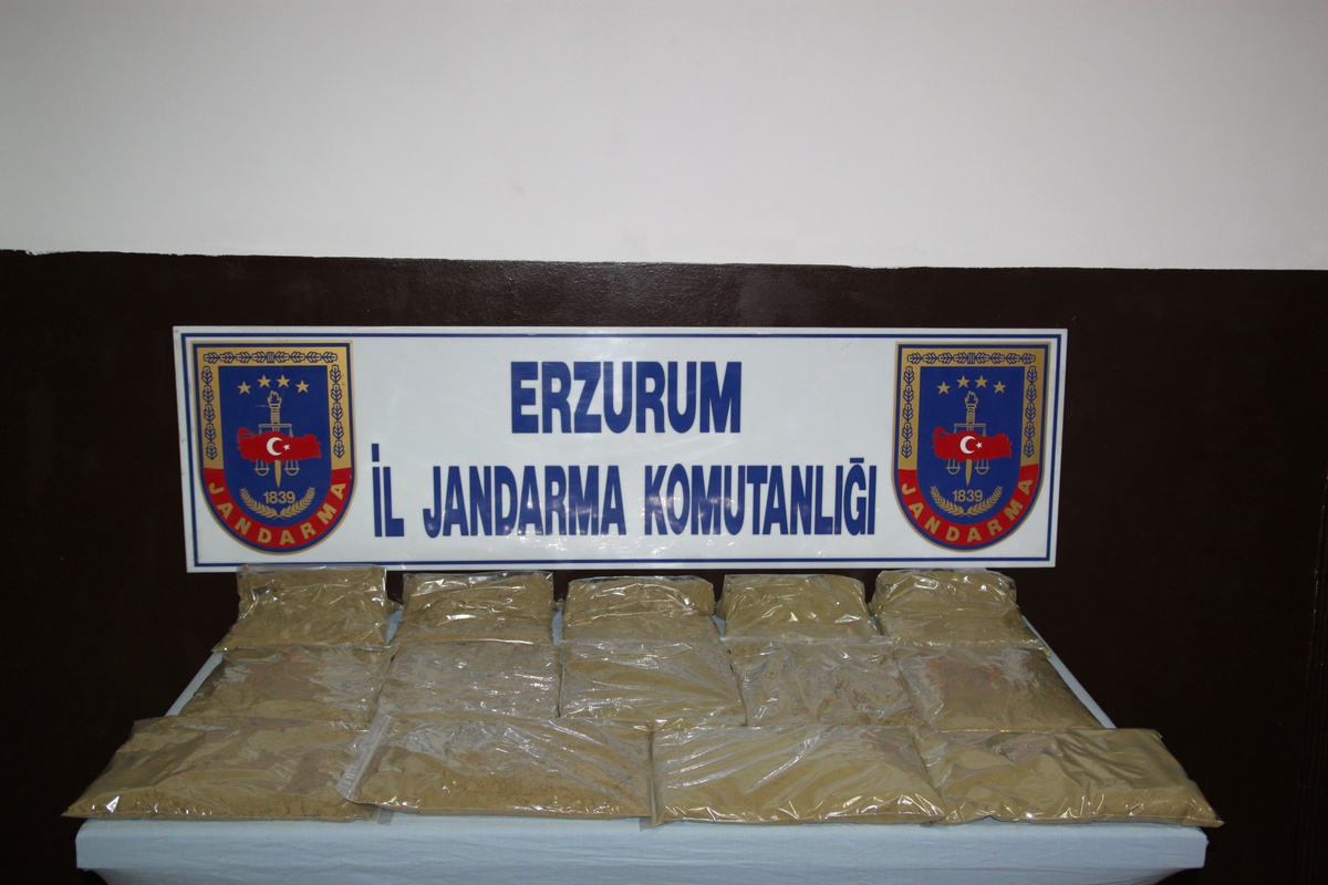 Erzurum\'da 17 Kilo 600 Gram Esrar Ele Geçirildi