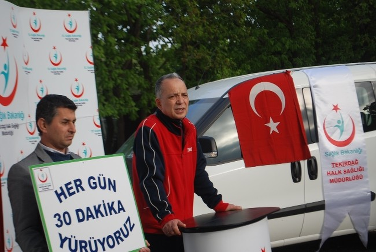Çerkezköy Sağlık İçin Yürüdü
