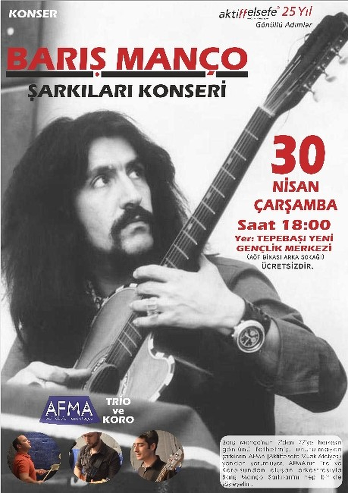 Eskişehir\'de Barış Manço Şarkıları Seslendirilecek