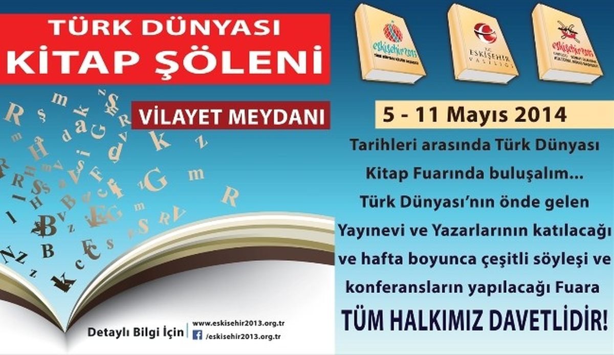 Eskişehir\'de Türk Dünyası Kitap Fuarı Düzenlenecek