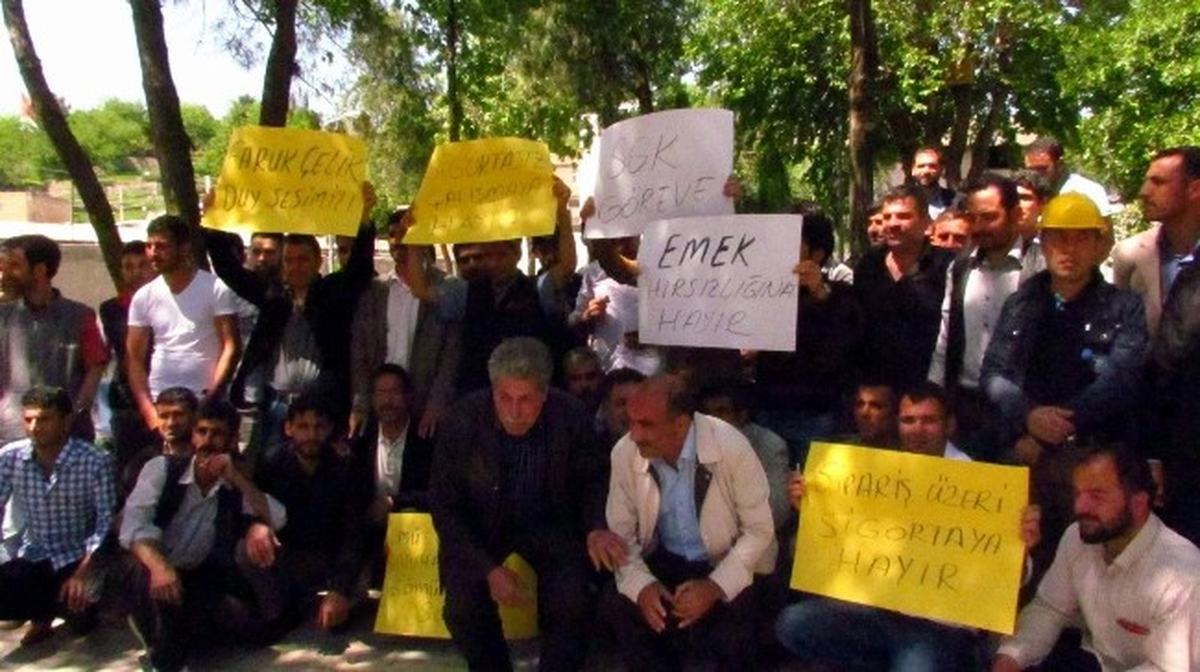 İnşaat İşçileri Sigortasız İşe Hayır Dedi