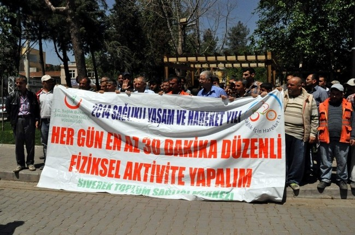 Siverek Belediye Personeli Obeziteyle Mücadele İçin Yürüdü