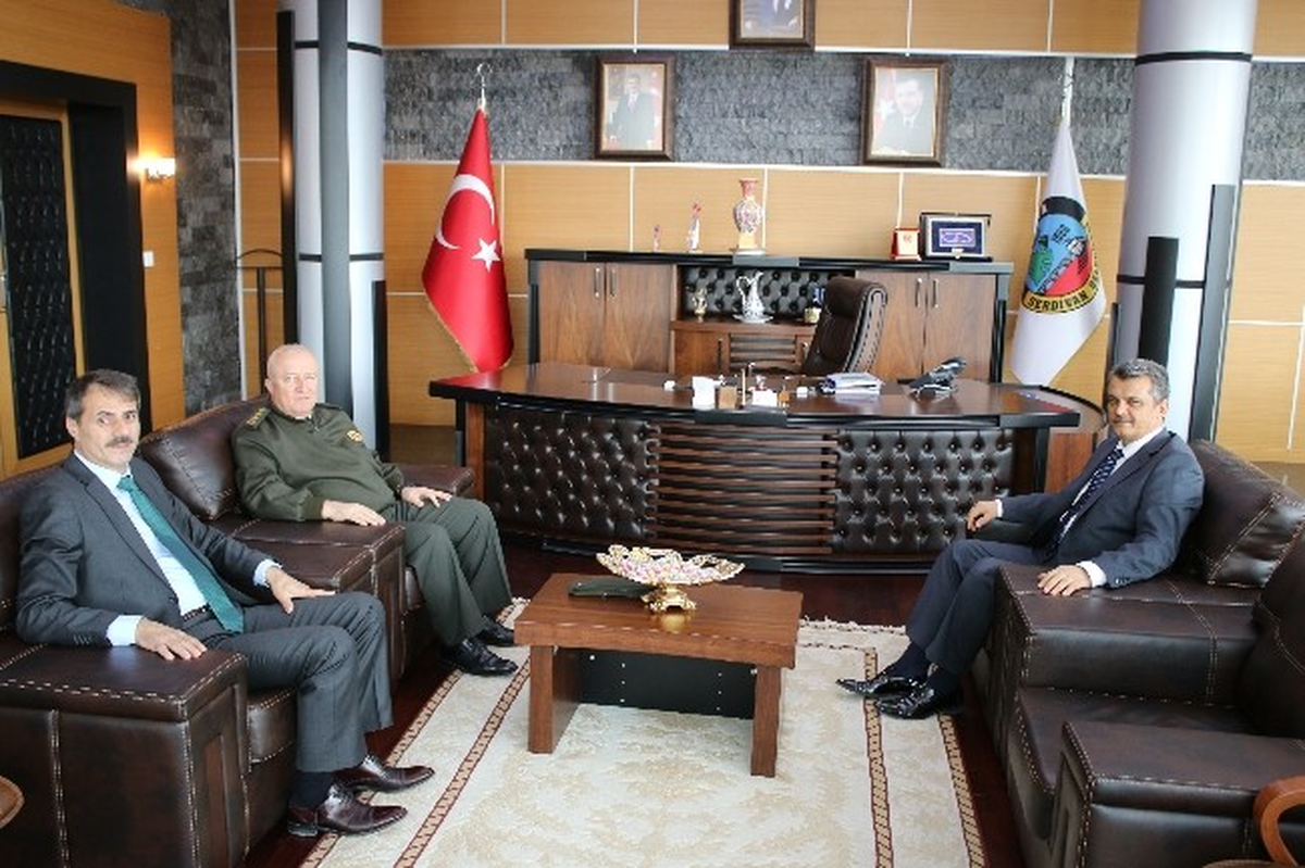 Başkan Alemdar\'a İl Emniyet Müdürü ve İl Jandarma Alay Komutanı\'ndan Ziyaret