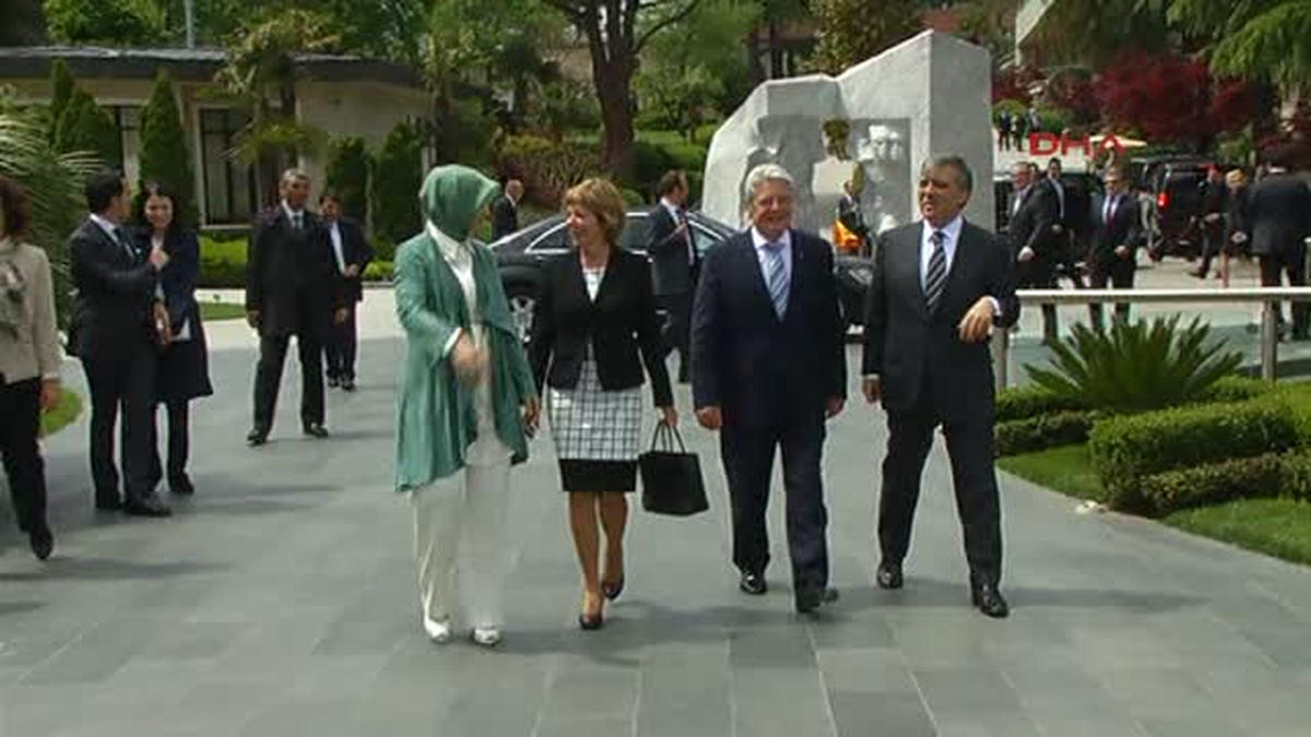 Cumhurbaşkanı Gül ile Alman Cumhurbaşkanı Gauck Tarabya\'da
