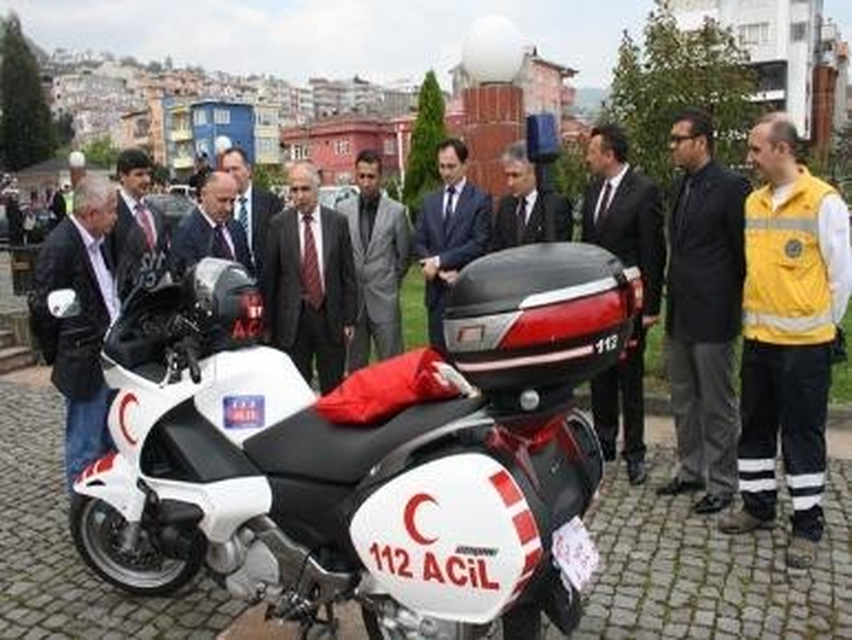 Giresun\'da Motosiklet Ambulans Hizmete Girdi