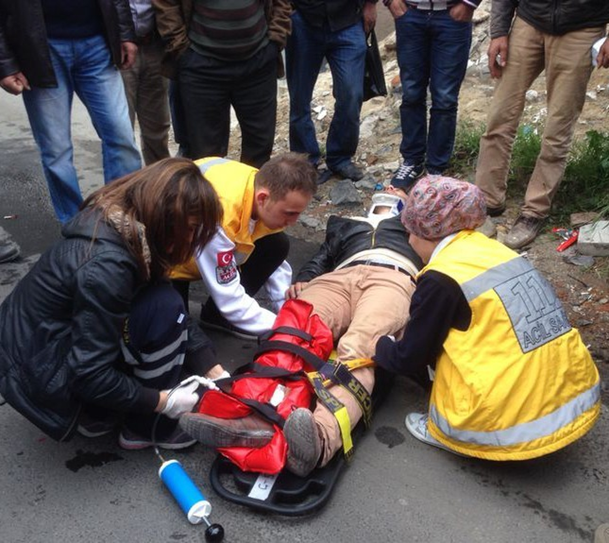 Çorlu'da Motosiklet, Ticari Araca Çarptı: 1 Yaralı