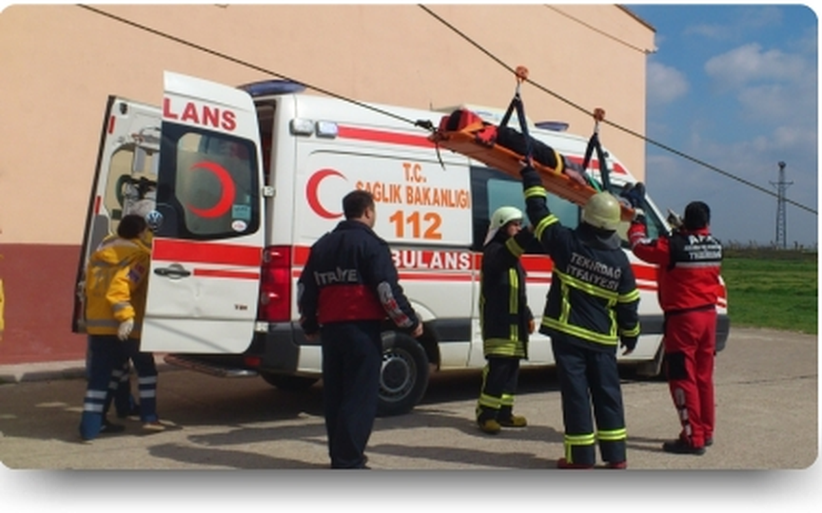 112 Acil Servis Ekiplerine Yangın Eğitimi