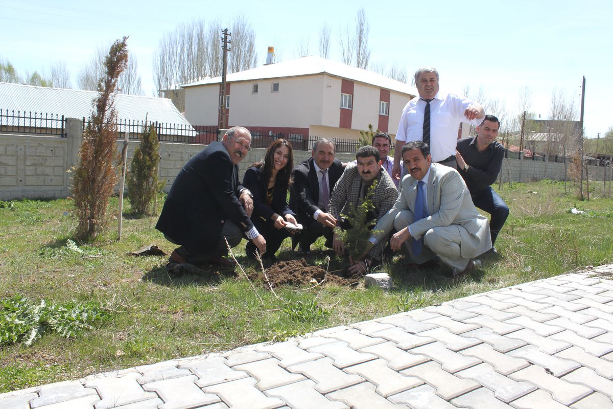 Bulanık Devlet Hastanesi Bahçesine Fidan Dikimi