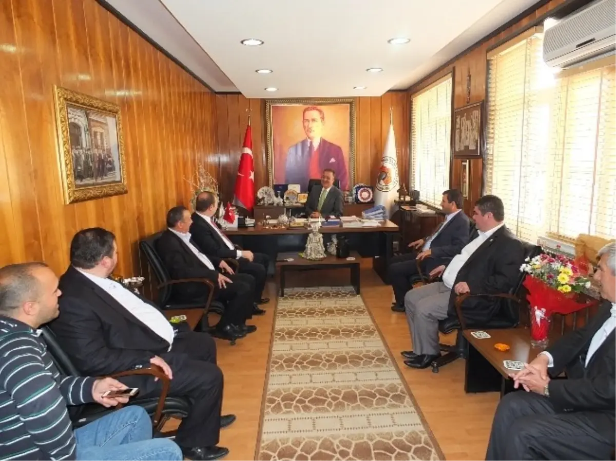 Etb Heyeti Edirne\'de İlçe Belediye Başkanlarını Ziyaret Etti