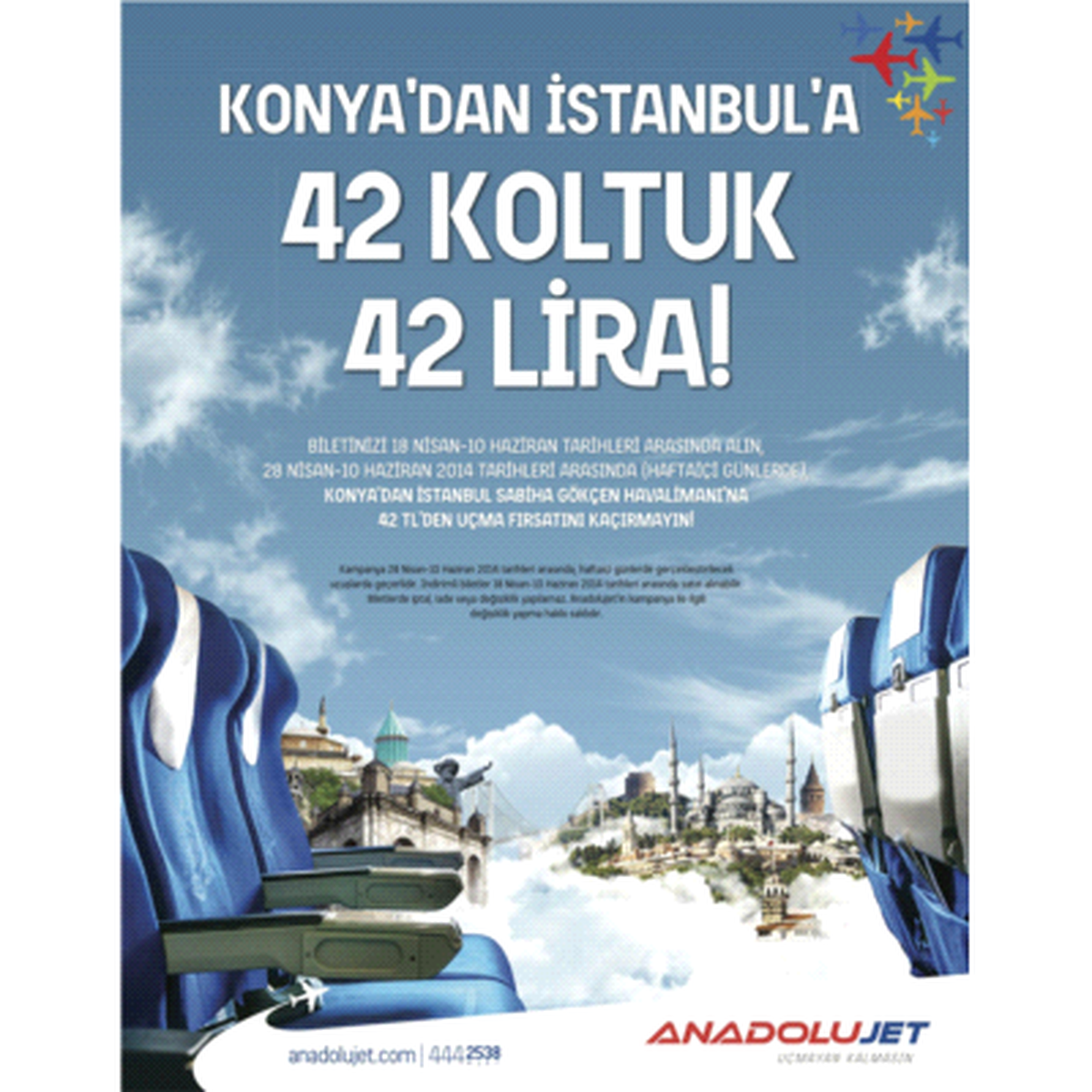 İstanbul Konya Arası Yalnızca 42 Tl