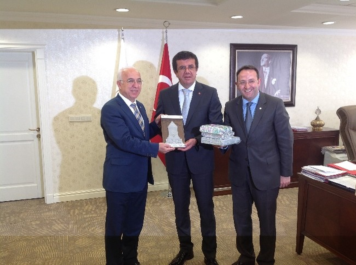 Kto Heyeti, Ekonomi Bakanı Zeybekçi\'yi Ziyaret Etti