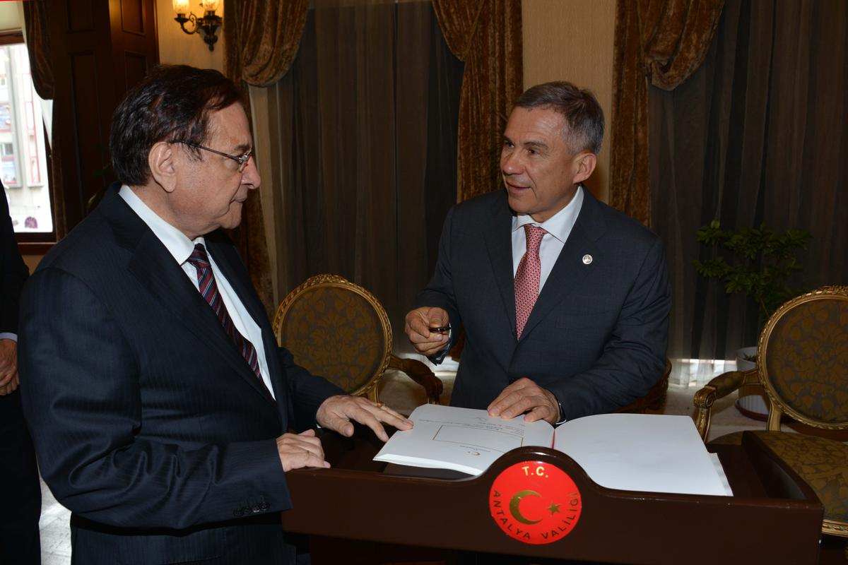 Tataristan Cumhurbaşkanı Minnihanov Antalya\'da Açıklaması