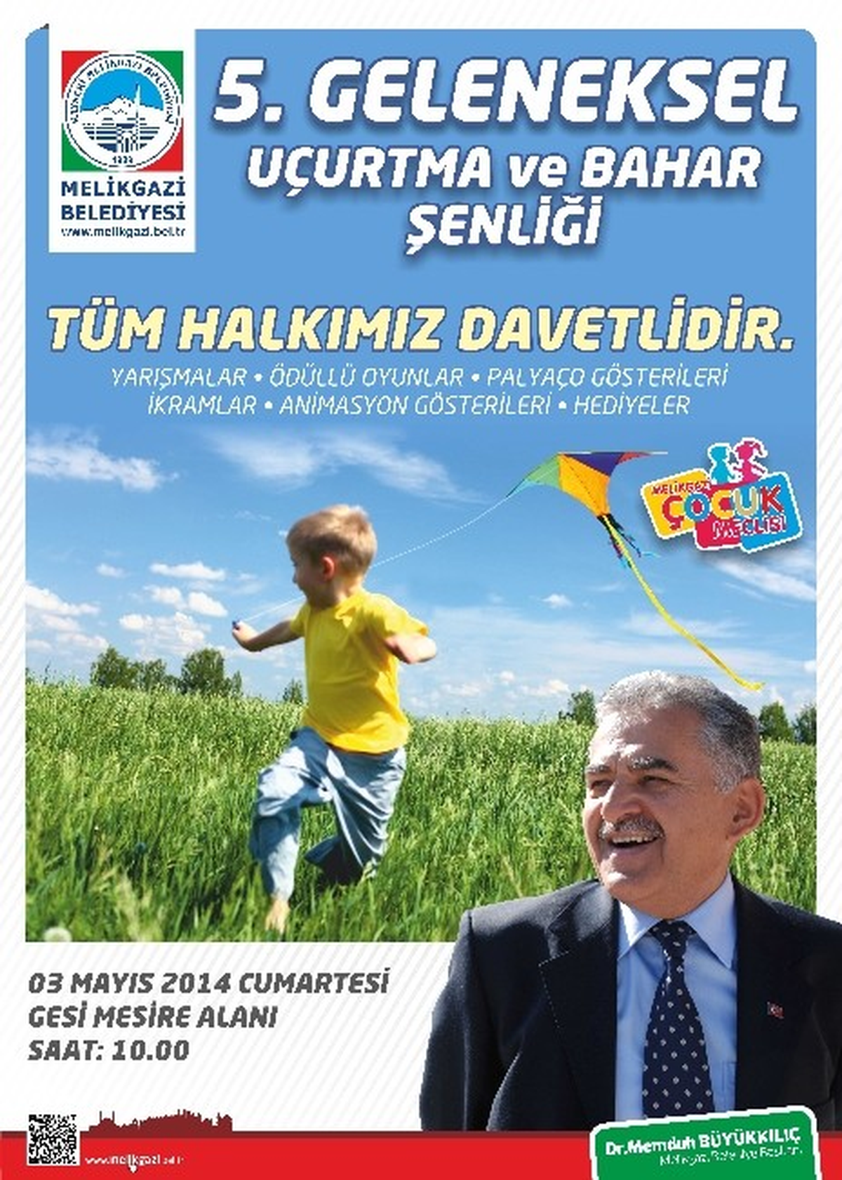 Uçurtma ve Bahar Şenliği Uçurtma Yarışmasına ve Eğlenceye Davet