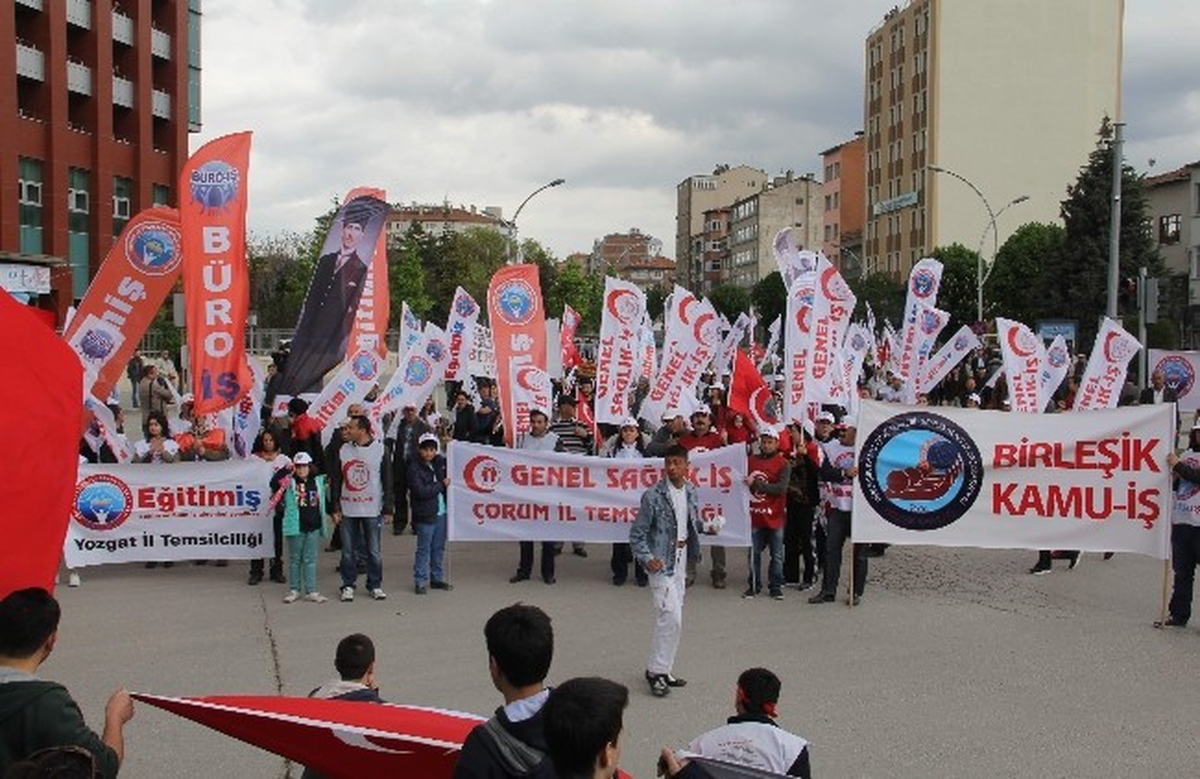 Çorum\'da 1 Mayıs Kutlamaları