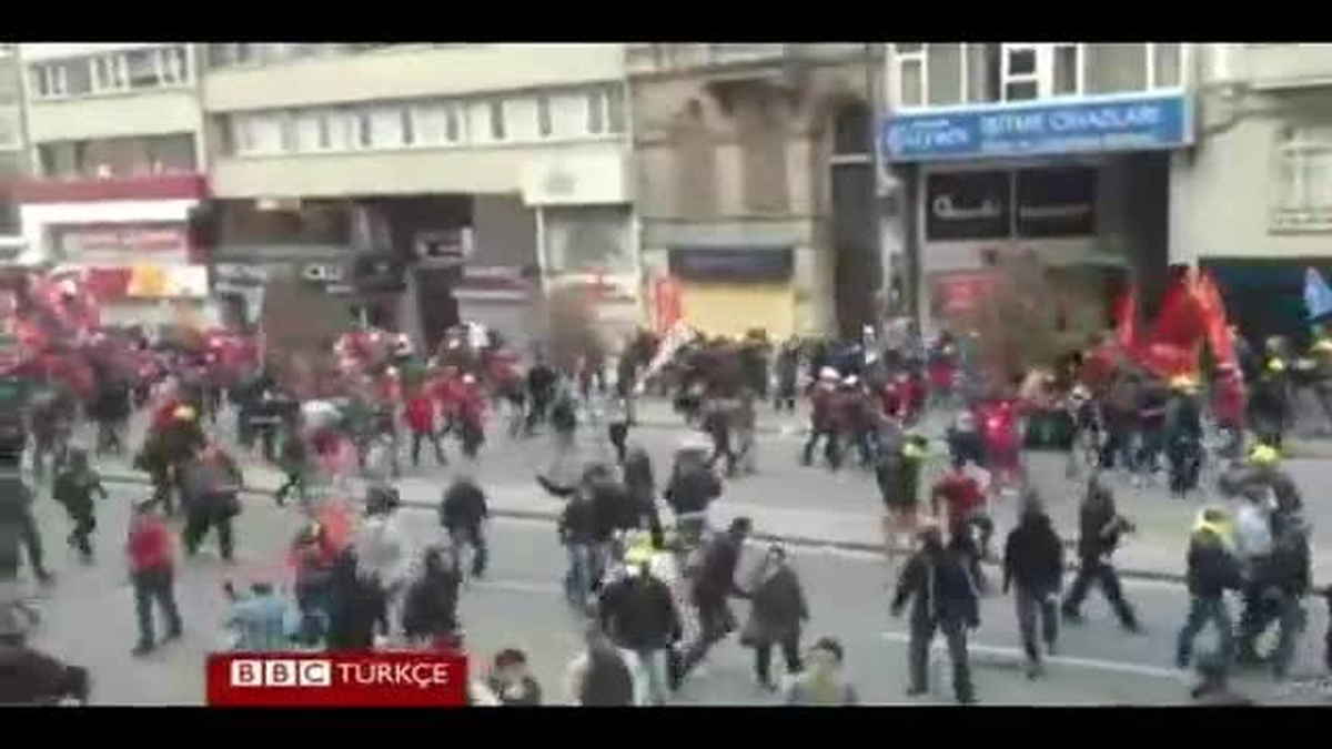Disk Kortejine Gaz ve Suyla Müdahale
