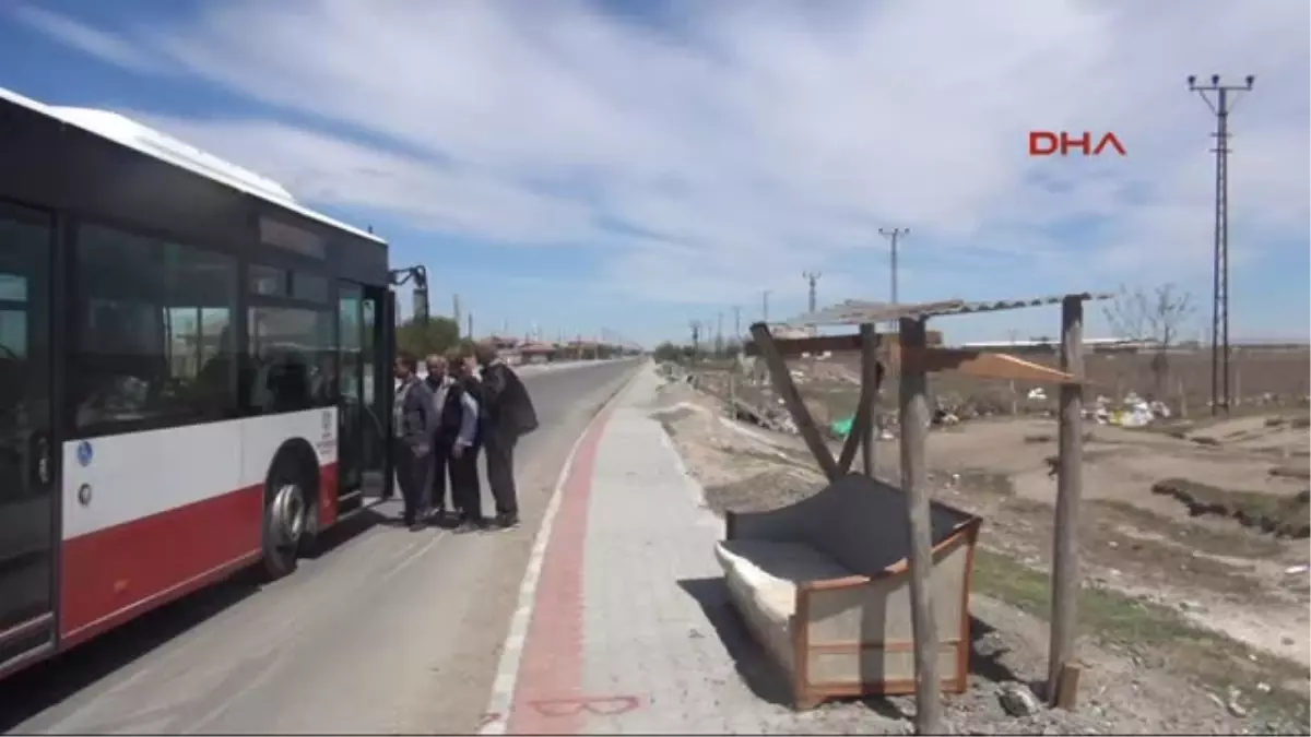 Konya\'da Kendi Duraklarını Yaptılar