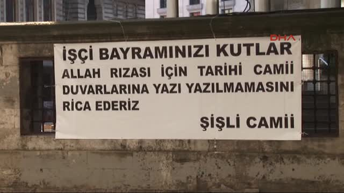 Şişli Camii\'nde 1 Mayıs Ricası