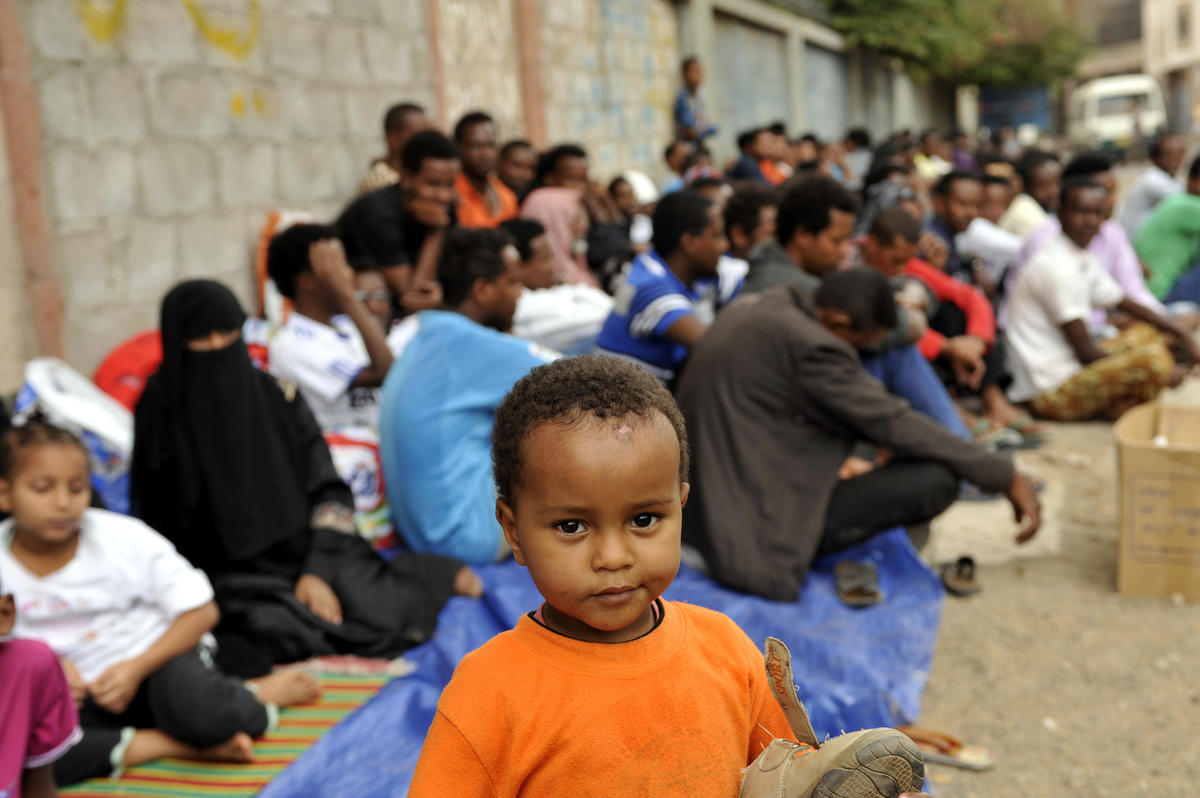Yemen\'de Eritreli Mültecilerin Gösterisi