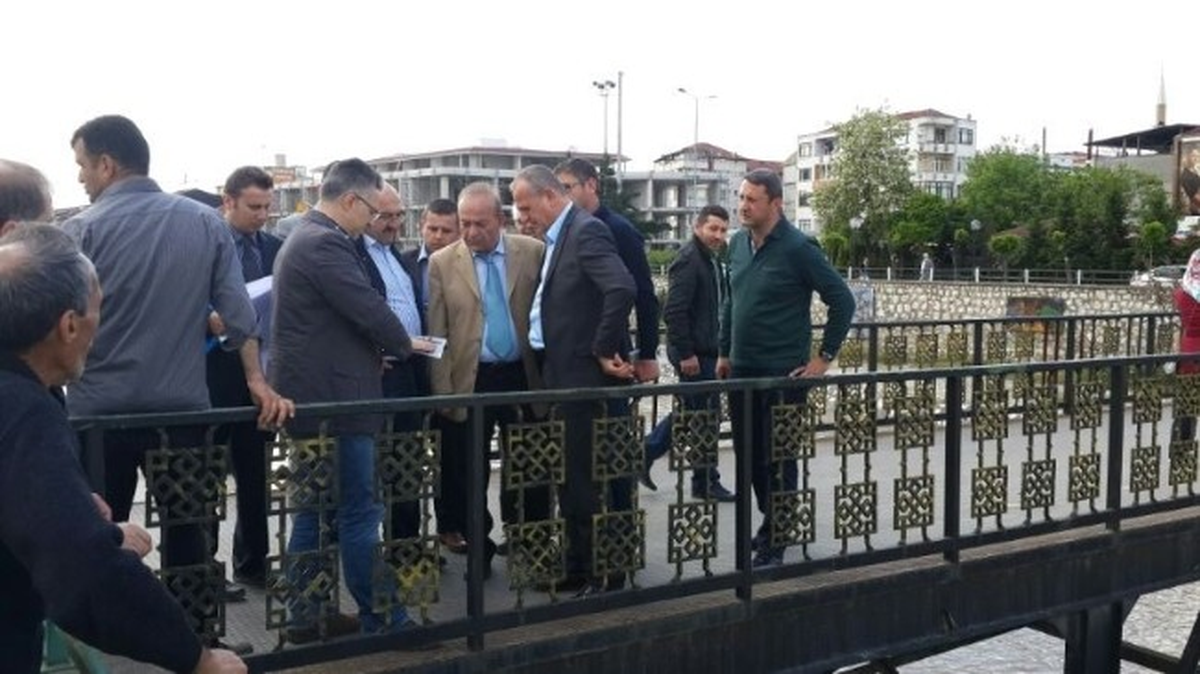 Başkan Keleş\'ten Asarsuyu Deresi Köprü İnceleme
