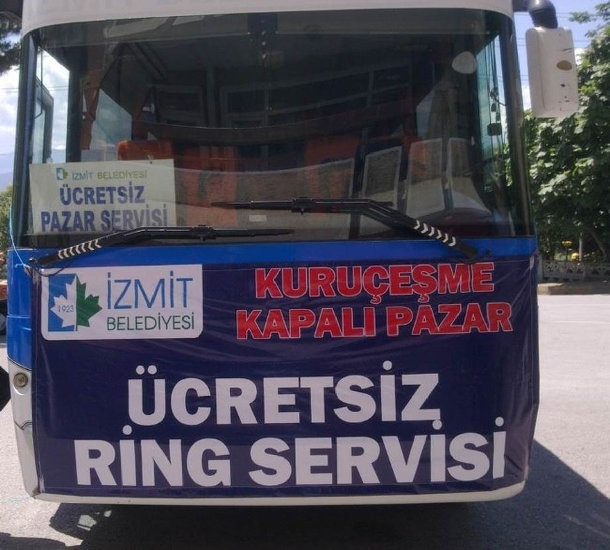İzmit Belediyesinden Ücretsiz Pazar Servisi