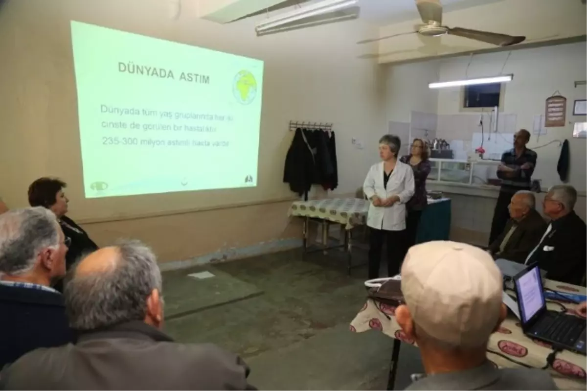 Milas\'ta Kıraathanede Astım Semineri