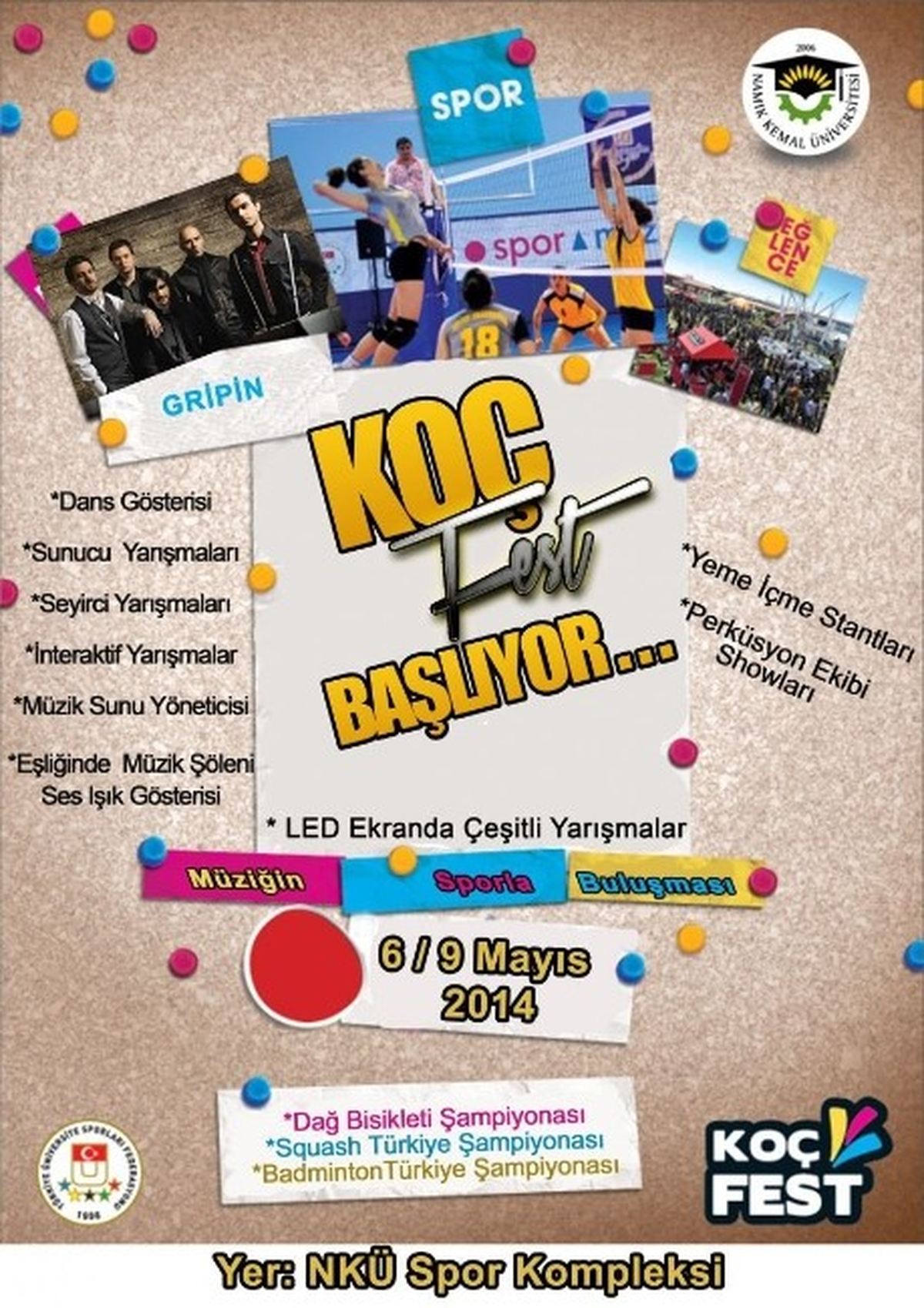 Nkü\'de Koç Fest Spor Oyunları Başlıyor