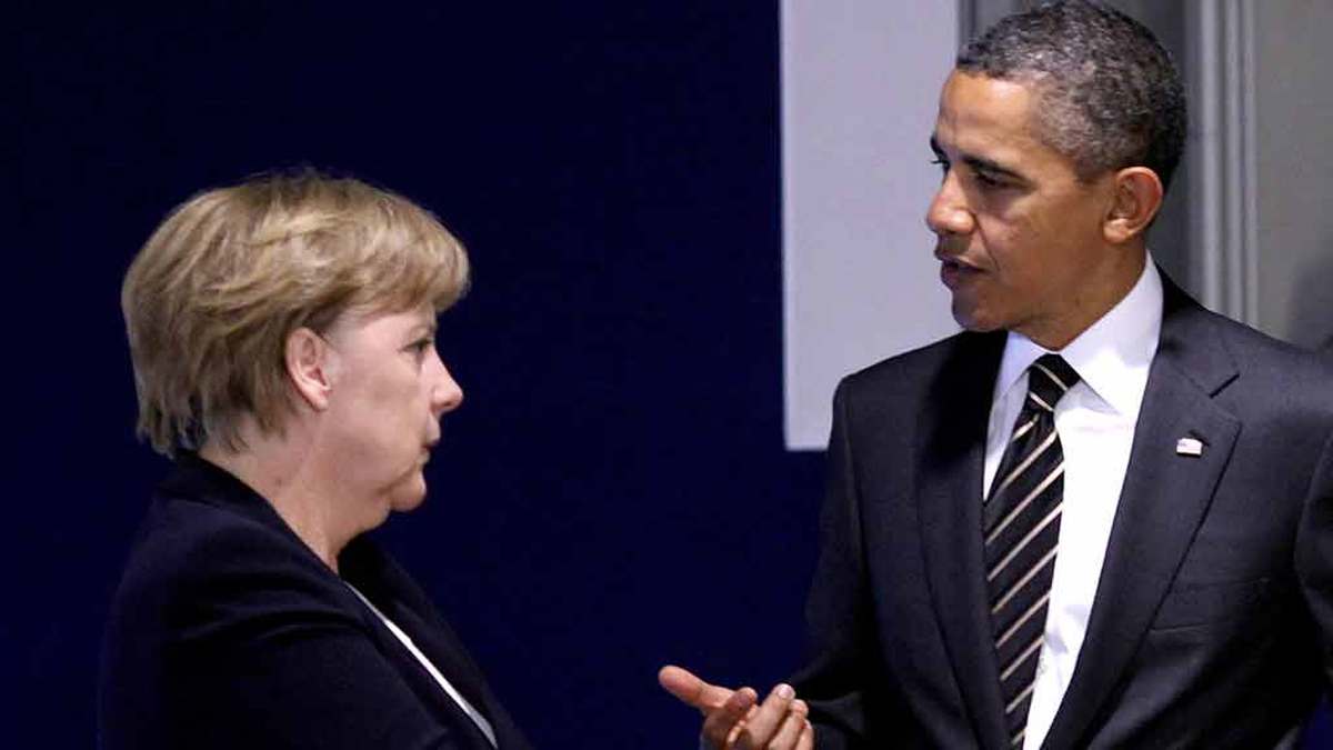 Obama, Merkel ile Görüştü